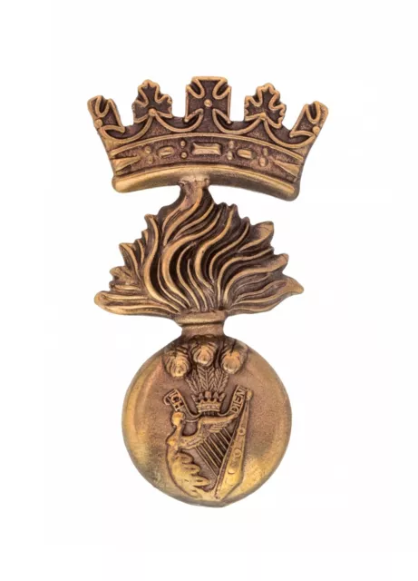 ROYAL IRISH FUSILIERS Cap Badge Brass Metal $19.05 - PicClick