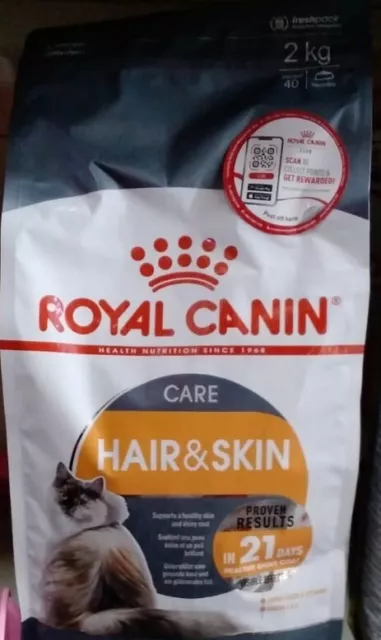 Lim.Stock! 🐱Royal Canin🐱 Feline Care Nutrition - Hair & Skin 2kg-adult CATS🐈