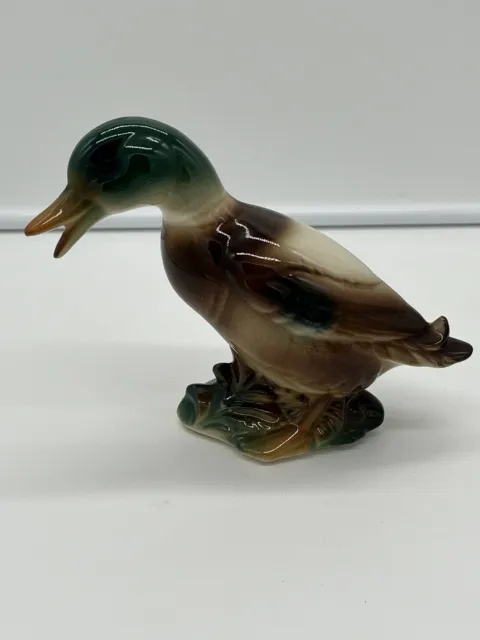 Vintage Royal Copley Mallard  Duck Ceramic Figurine