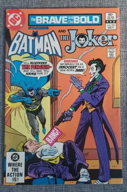 The Brave and the Bold #191 VF+ 8.5  1982 Batman Joker Penguin