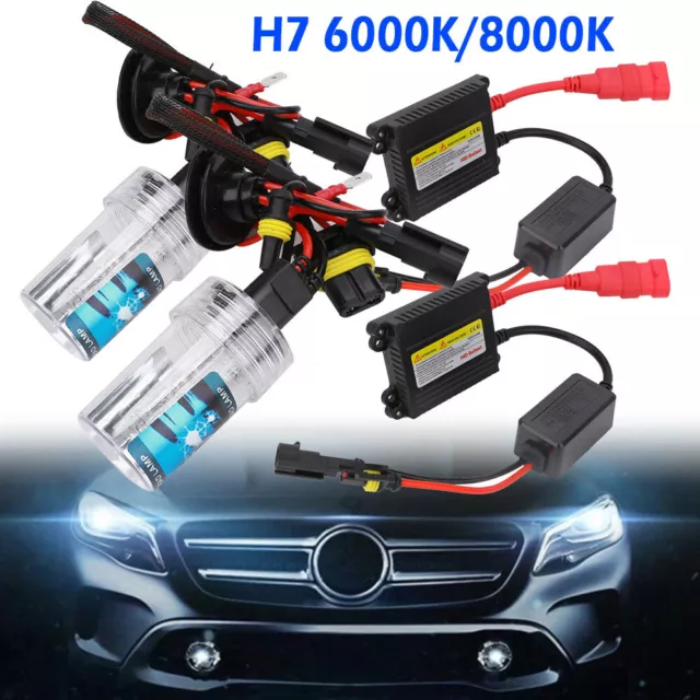 Kit 35W H7 6000K 8000K SLIM HID Xenon Ballast Conversion Ampoule Sans Erreur OBD