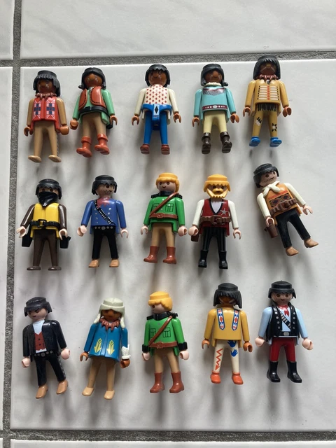 Lot De 5 Bustes Playmobil – Cowboy Ou Indien – À Choisir – Western