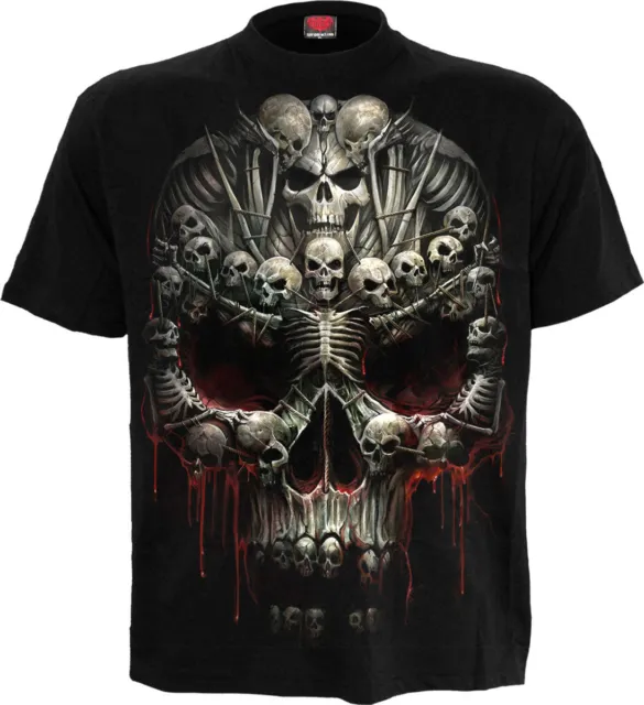 SPIRAL DIRECT DEATH BONES T Shirt, Death/Metal/Skull/Souls/Dark Deceased/ Tees