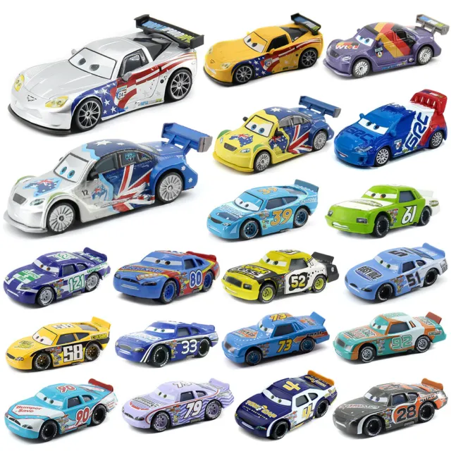 Disney Pixar Cars Famous Racers Jeff Max No.39 1:55 Diecast Model Toy Car Gifts