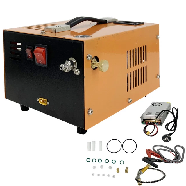 PCP-Luftkompressor 30MPA 4500psi 300BAR 12V Hochdruckpumpe mit Transformator