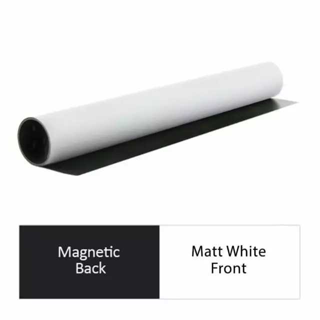 Hoja Magnética Flexible Magflex De 620 Mm De Ancho - Blanco Mate (6x 5m)