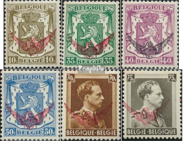 Belgique d20-d25 neuf 1936 timbre de sérvice