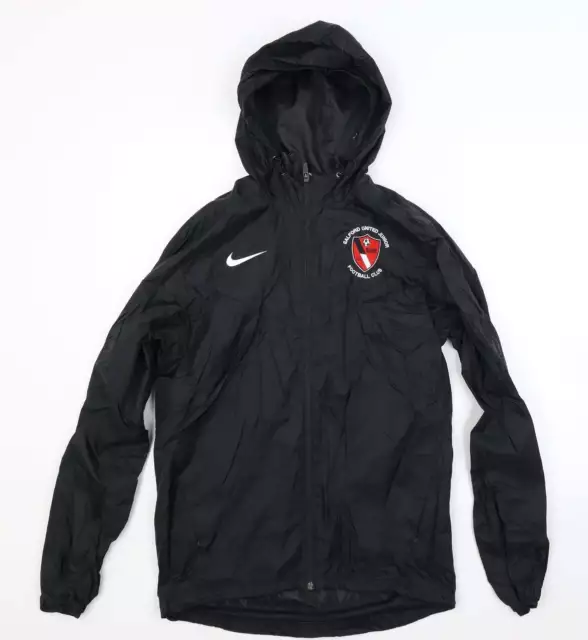 Nike Boys Black Windbreaker Coat Size S Zip - Salford FC