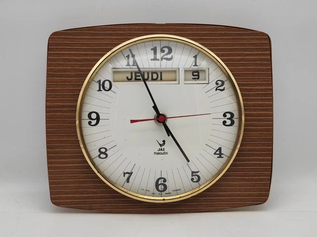 Horloge Murale Vintage Peter / Transistor - Allemagne Années 60 - 20 Cm
