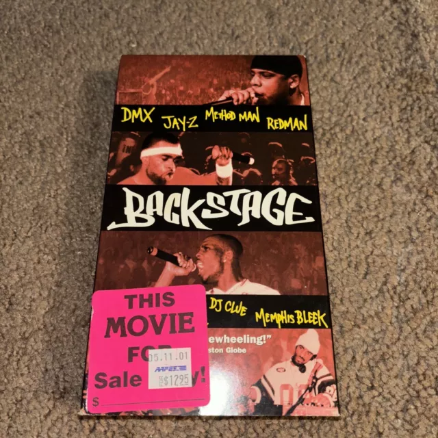 Backstage VHS 2001 DMX Ja Rule Method Man Redman Memphis Bleek DJ Clue Jay-Z