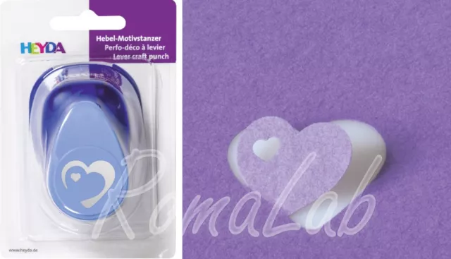 PERFORATORE medio POP UP 3D FUSTELLA PER SCRAPBOOKING CUORE CUORI FUSTELLATORE