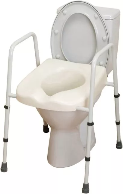 NRS Healthcare M66625 Mowbray Toilet Seat and Frame Standard Width Pre-Assembled