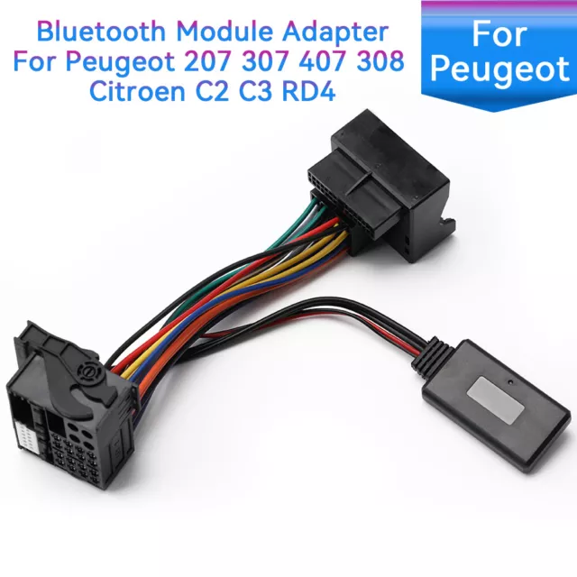 Für Peugeot 207 307 407 308 Citroen C2 RD4 Bluetooth Empfänger mit Adapterkabel