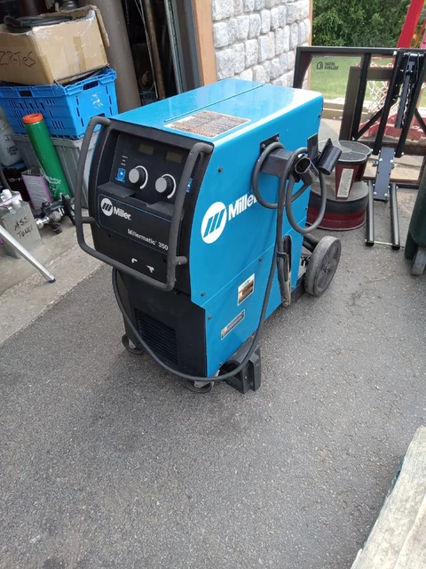Miller 350P Pulse Push-Pull Or Reg  Welder Only 10.3 Hours! Aluminum Gun &Bernar