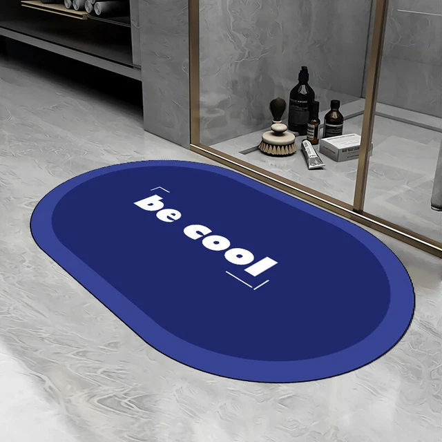 Klein blue bathroom non-slip mat home toilet absorbent mat washbasin good care