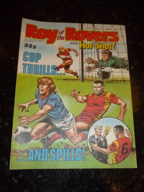 ROY OF THE ROVERS & HOT-SHOT! - Year 1989 - Date 25/03/1989 - UK Paper Comic