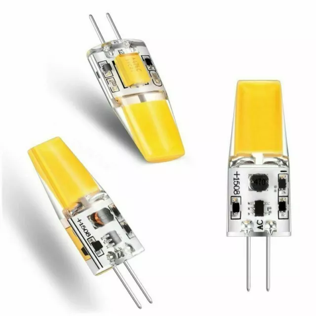 1-10pcs G4 3W 6W led Birne Licht Super Bright COB Kristalllicht 12V Warmweiß 3