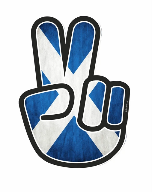 Christian Fish Symbol Ichthys Icthus With Scotland Scottish Saltire Flag Car Sticker Decal 150x60mm