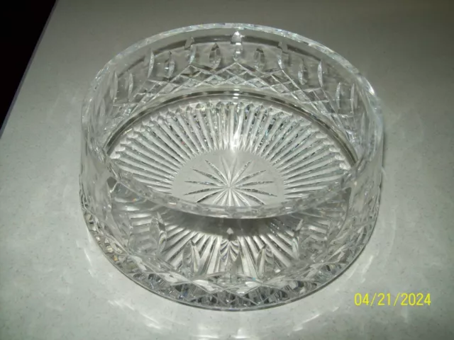 Waterford Ireland Crystal LISMORE 8" Salad, Serving, Fruit Bowl ~ Nice Condition