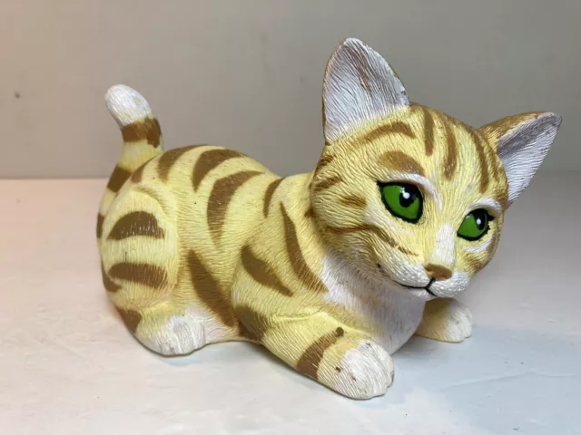 Artline Cat Kitten Calico Plastic Figurine Vintage 1993 Model # 6030