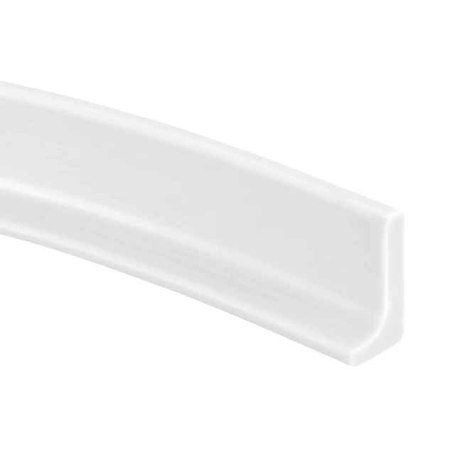 39.37"x0.59"x1.18" Collapsible Shower Water Barrier for Kitchen, White