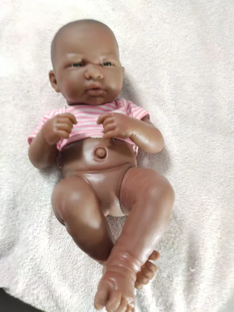 berenguer baby dolls 12 AA African American Rare New Born Eyes Open