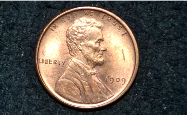 1909 VDB Lincoln Cent ** BU UNC ** NICE RD ** Red ** FREE SHIPPING