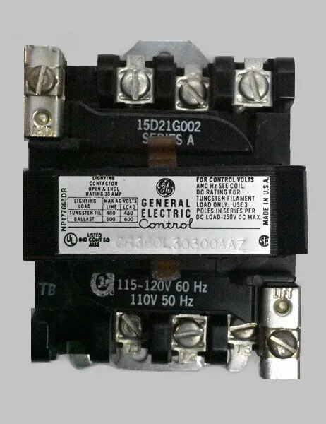 GE General Electric CR360L30300AAZ Magnetic Lighting Contactor 110/120V Coil