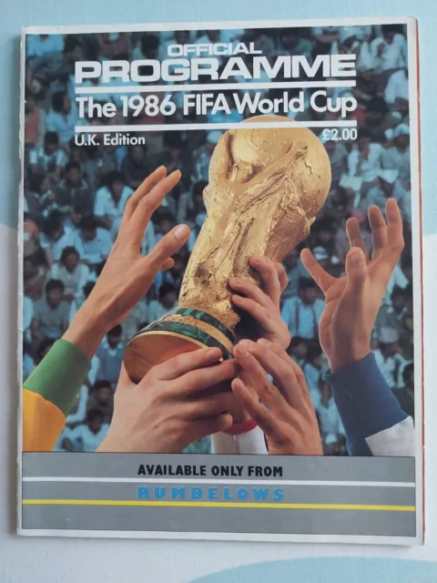 World Cup Finals Programme Mexico 1986 - Uk Edition