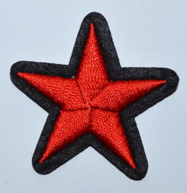 COMMUNIST RED STAR RUSSIA FLAG Iron On patch Shoes Tee Skirt Jean ≈4.4 cm
