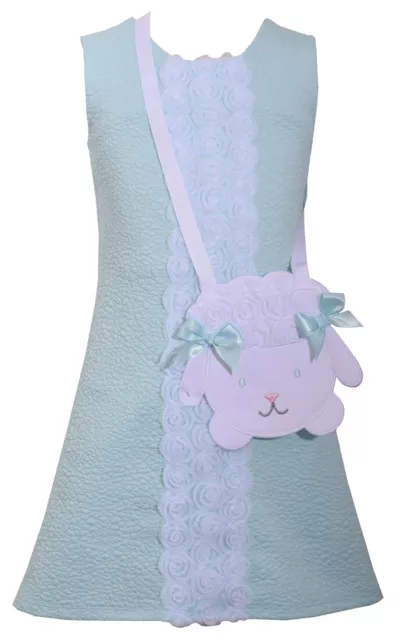 Bonnie Jean Youth Girls Easter Spring Lamb Dress Set Size 4 6 6X NWT