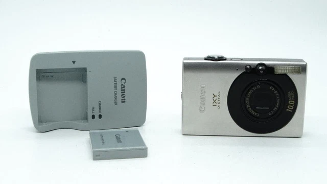 CANON IXY DIGITAL 25 IS Silver Compact Digital Camera 8MP probado