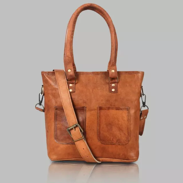 16 " Femmes Fourre-Tout Véritable Excellent Cuir Porte-Monnaie Sac Bandoulière