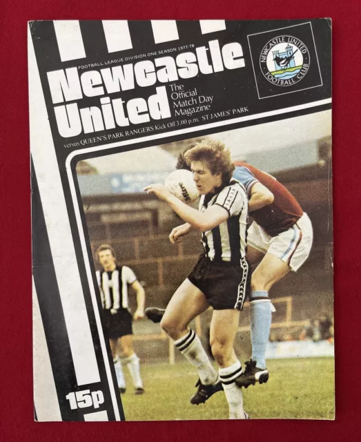 Football Programme - Newcastle v Queen’s Park Rangers - Div 1 - 22nd April 1978