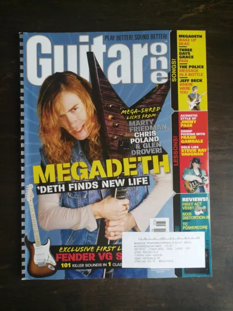 Guitar One Magazine May 2007 - Megadeath - Jimmy Page G - Jeff Beck - Fender  SH