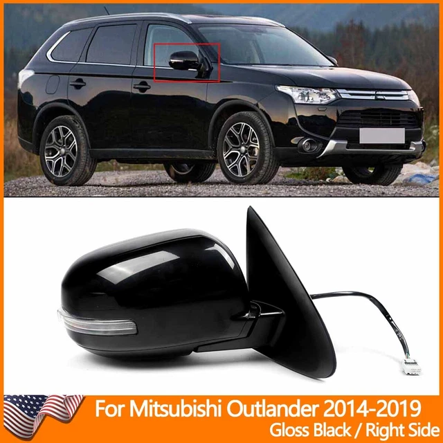 thumbnail image 2 of Passenger Side Power Heated Mirror With Turn Signal For Mitsubishi Outlander 2014-2019 (White) 2 of 6