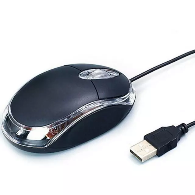 Souris optique filaire USB pour PC Ordinateur portable Molette défilement Lum Y1