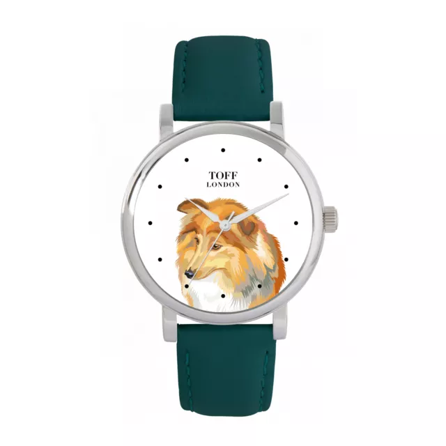 Toff London TLWS-58143 Ladies Brown Sheltie Dog Head Watch