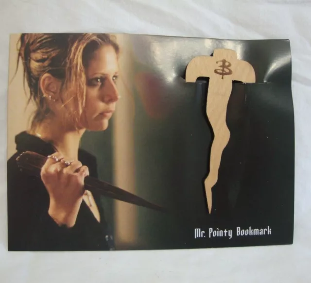 Buffy The Vampire Slayer Mr Pointy Bookmark Large Wood Paper Clip Loot Crate