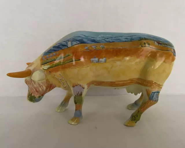 Cow Parade Vincent Van Gogh 9174 Rare Retired 2000 Figurine Collectible