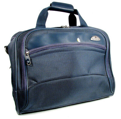 Samsonite Duffle Bag Overnight Travel Carry On Organizer Blue Nylon