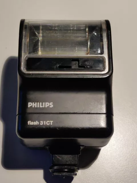 Blitzgerät Aufsteckblitz Philips Flash 31 CT Mitten-Kontakt geprüft (2839)