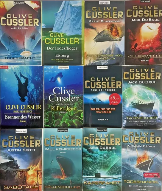 Clive Cussler Roman Sammlung Buch Auswahl Zustand Akzeptabel