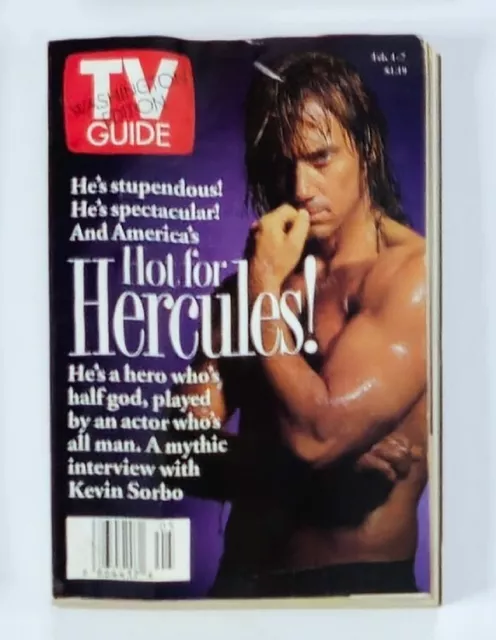 TV Guide Magazine February 1 1997 Kevin Sorbo Washington Ed. No Label