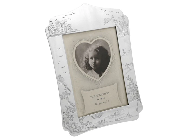 Antique Chinese Export Silver Photograph Frame Circa 1890