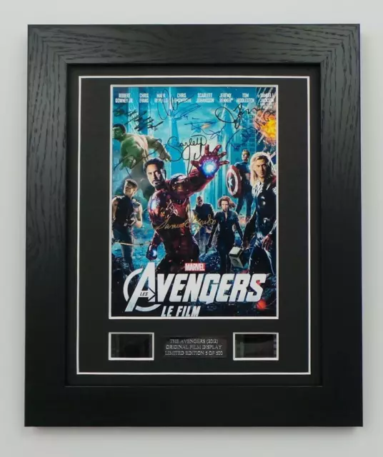 THE AVENGERS Signed PREPRINT + THE AVENGERS FILM CELLS MOVIE GIFT MEMORABILIA