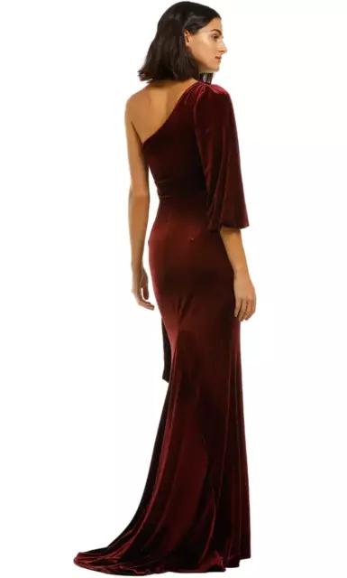 Love Honor Rosalia Velvet Gown in Wine Size 14 AU 3