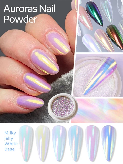 Polvere per unghie perla specchio per unghie polvere unghie decorazione nail art fai da te