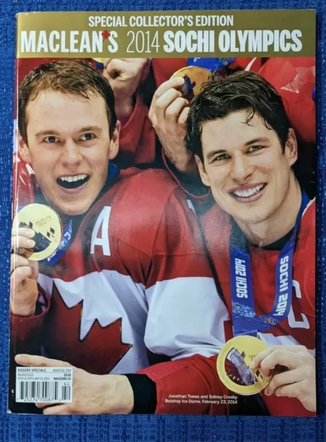 NHL 2014 MACLEAN'S TEAM CANADA COLLECTORS ISSUE MAGAZINE MEN's & WOMEN's COVER