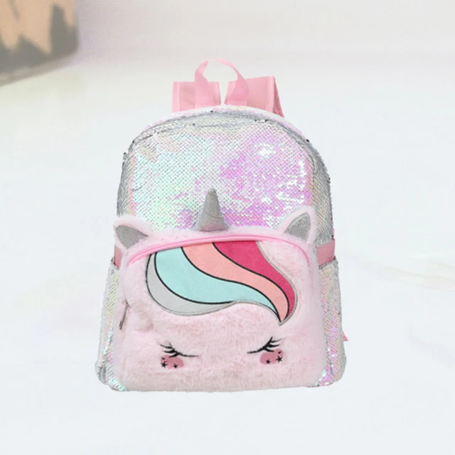sac à pailleur à paille réversible sac à école brillante bookbag rainbow